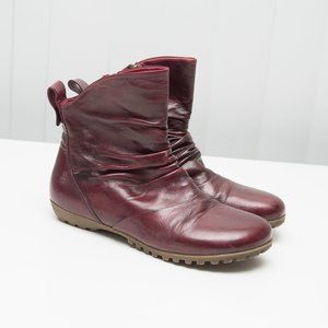 Romika Red Leather Fiona Boots size 37
